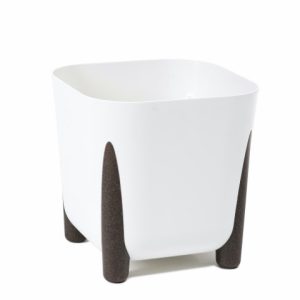 Maceta "FRIDA ECO RECICLADO" color blanco 36 × 36 cm · plástico