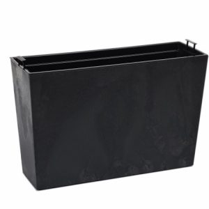 Jardinera "WERBENA ECO RECICLADO" color negro 19 × 56 × 19 cm · plástico