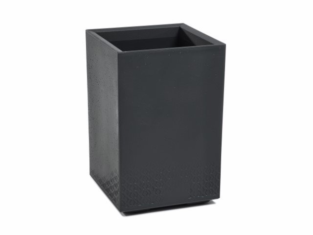 Maceta "KARO ECO RECICLADO" efecto cemento color antracita 40 × 58 cm · plástico
