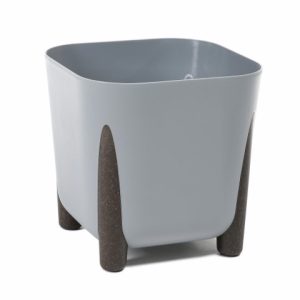 Maceta "SQUARE FRIDA" color gris 25 × 25 cm · plástico