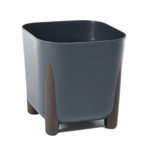 Maceta "SQUARE FRIDA ECO REC" color antracita 29 × 28 cm · plástico