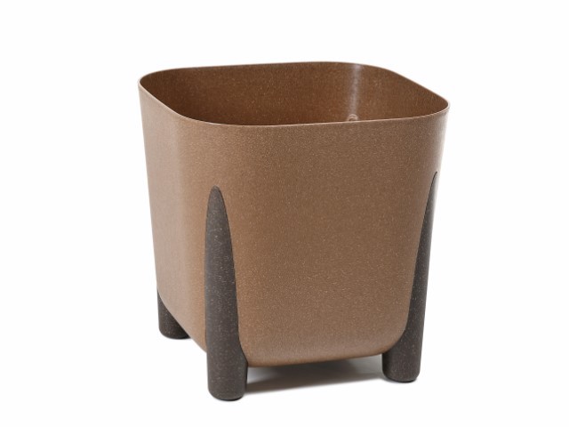 Maceta "SQUARE FRIDA ECO MADERA" madera 29 × 28 cm · plástico