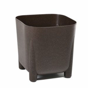 Maceta "SQUARE FRIDA ECO CAFÉ" expresso 20 × 20 cm · plástico