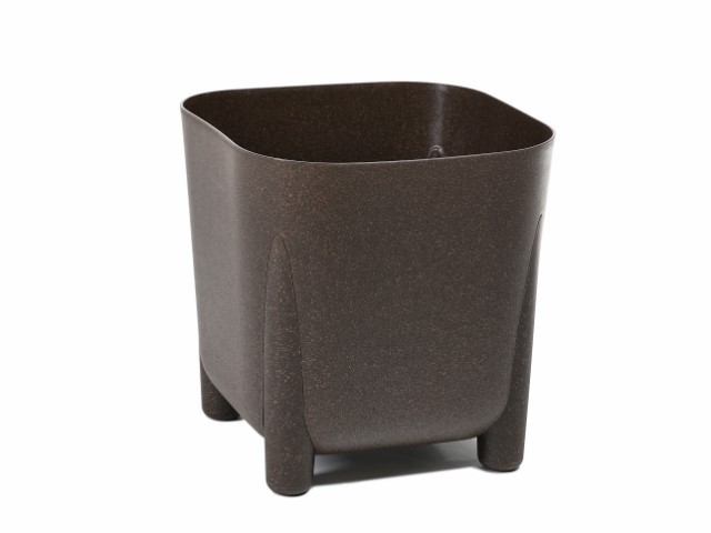 Maceta "SQUARE FRIDA ECO CAFÉ" expresso 25 × 23 cm · plástico