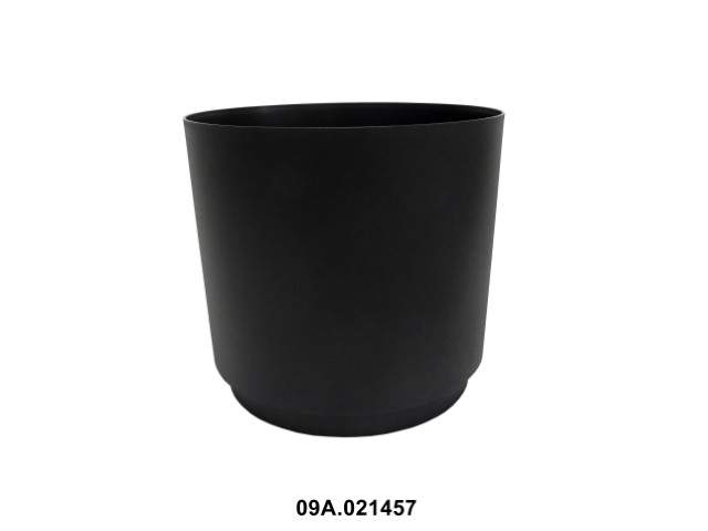 Maceta "AURA" color negro 35 cm · plástico reciclado