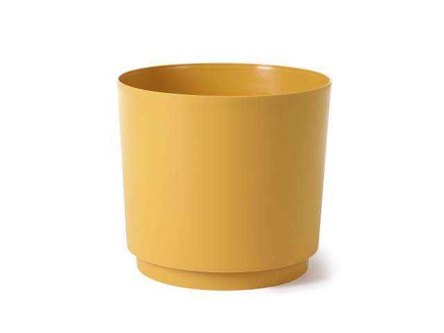 Maceta "AURA" ocre 35 cm · plástico