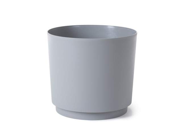 Maceta "AURA" color gris 35 cm · plástico