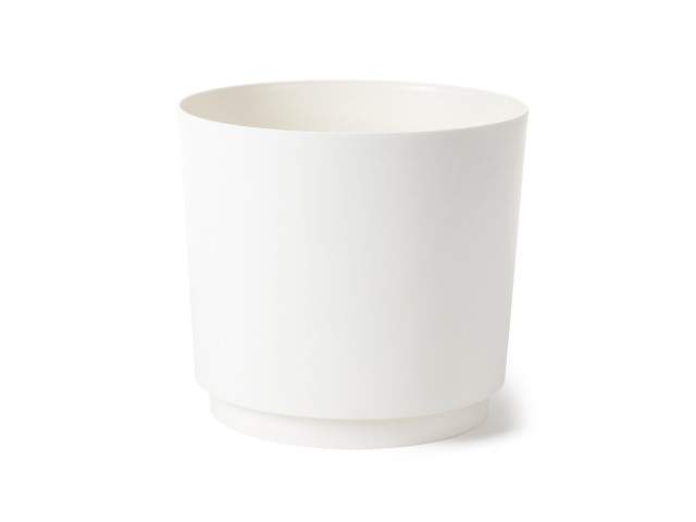 Maceta "AURA" color crema 35 cm · plástico reciclado