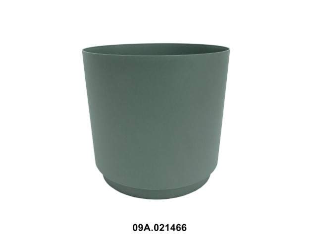 Maceta "AURA" color gris verde 35 cm · plástico reciclado
