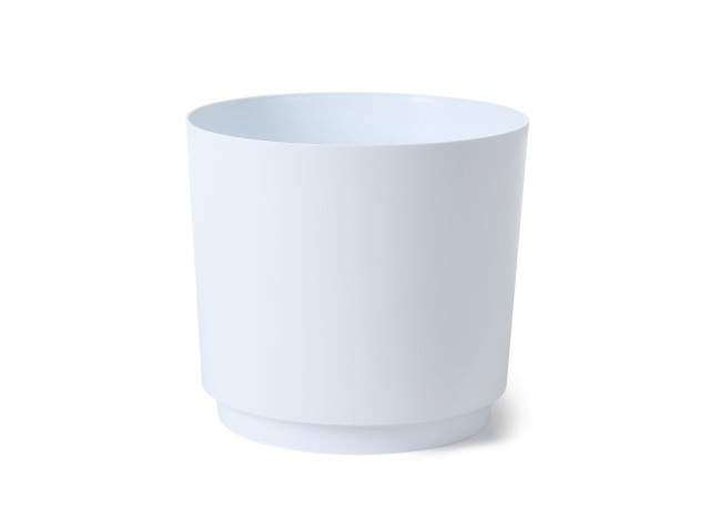 Maceta "AURA" color blanco 38 cm · plástico