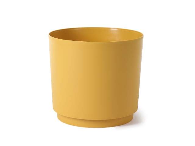 Maceta "AURA" ocre 38 cm · plástico