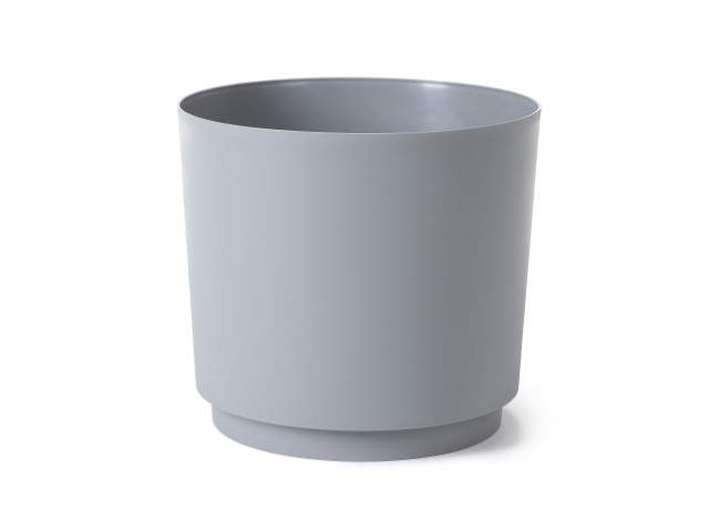 Maceta "AURA" color gris 38 cm · plástico