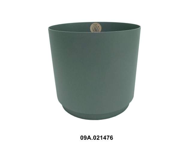 Maceta "AURA" color gris verde 38 cm · plástico reciclado