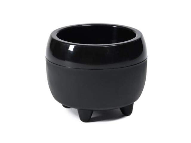 Maceta redonda "MONA" color negro 30 cm · plástico reciclado