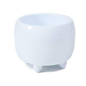 Maceta redonda "MONA" color blanco 30 cm · plástico