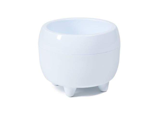 Maceta redonda "MONA" color blanco 30 cm · plástico