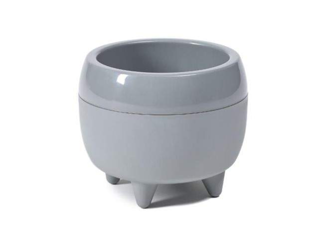 Maceta redonda "MONA" color gris 30 cm · plástico