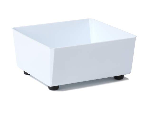 Jardinera "SAGA" color blanco 28 × 28 cm · plástico