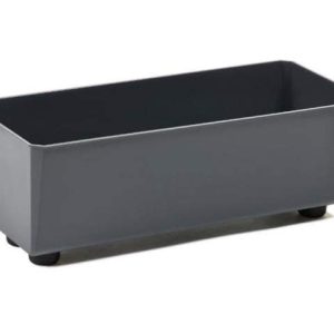 Jardinera "SAGA" color antracita 37 × 17 cm · plástico reciclado