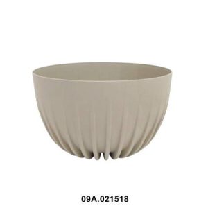 Maceta "MIRA" color beige 24 cm · plástico reciclado