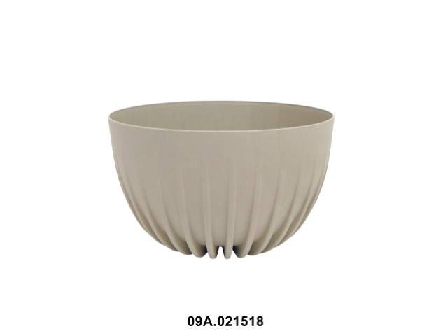 Maceta "MIRA" color beige 24 cm · plástico reciclado