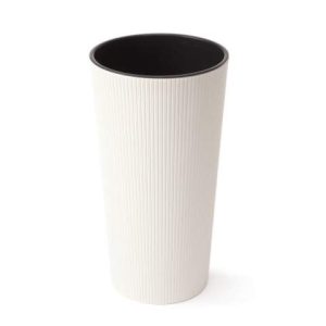 Maceta "LILIA ECO RECICLADO" color crema 25 cm · plástico