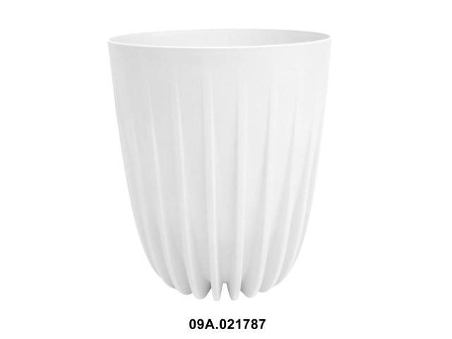 Maceta "MIRA" color blanco 25 × 29 cm · plástico