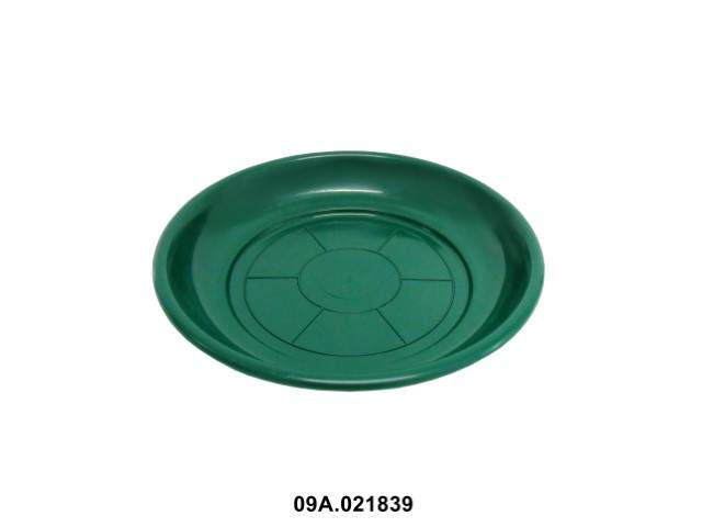 Plato para maceta campana 310/350 color verde 28 × 4,5 cm · plástico