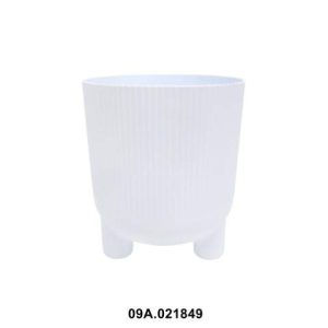 Maceta "ARIA JUMPER" color blanco 16 × 18 cm · plástico