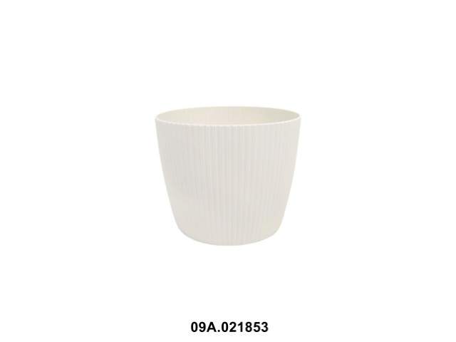 Maceta "MAGNOLIA ECO RECICLADO" color crema 11 × 10 cm · plástico