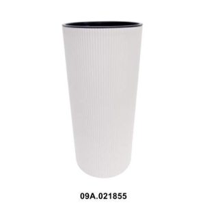 Maceta "LILIA ECO RECICLADO" color crema 30 × 57 cm · plástico