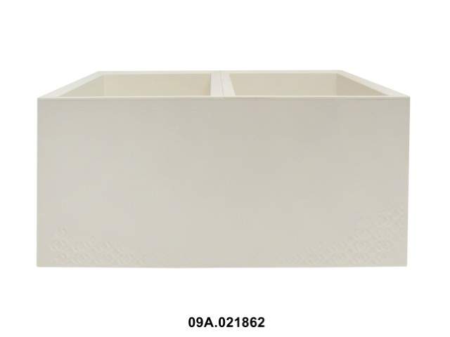 Maceta "KARO ECO RECICLADO" color crema 80 × 40 × 39 cm · plástico