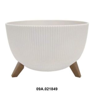 Maceta "ROMA ECO RECICLADO JUMPER" color crema 40 × 20 cm · plástico