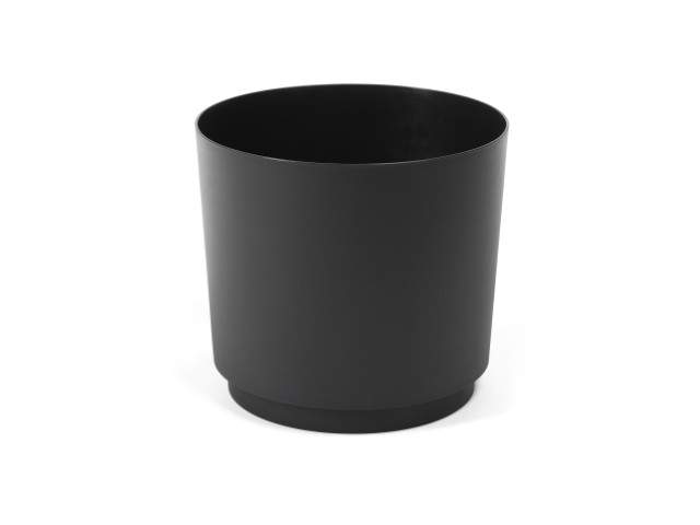 Maceta "AURA" color negro 17 cm · plástico