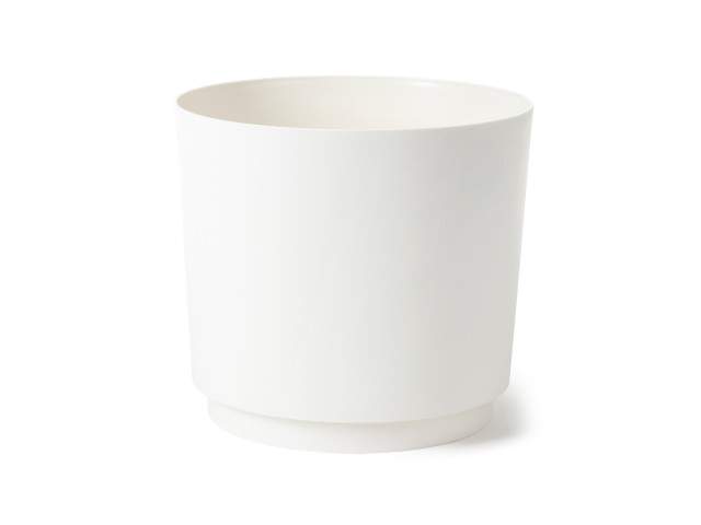 Maceta "AURA" color crema 20 cm · plástico