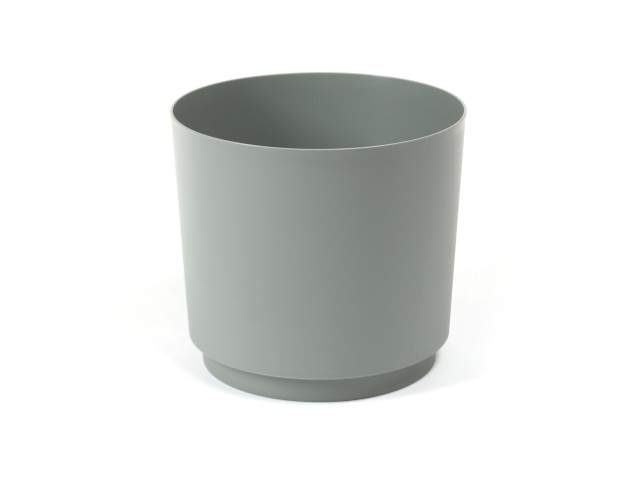 Maceta "AURA" color gris verde 20 cm · plástico