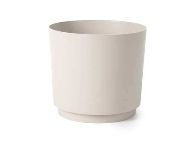 Maceta "AURA" color beige 20 cm · plástico