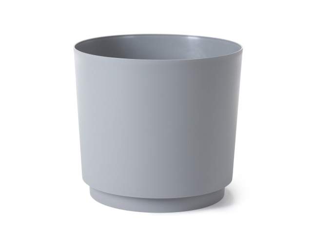 Maceta "AURA" color gris 32 cm · plástico