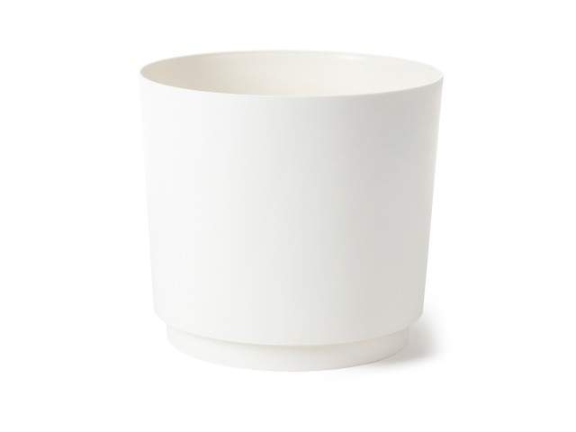 Maceta "AURA" color crema 32 cm · plástico