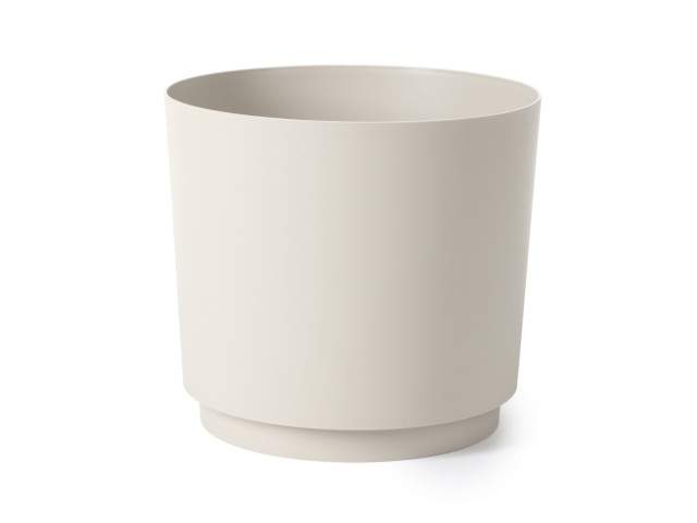 Maceta "AURA" color beige 32 cm · plástico