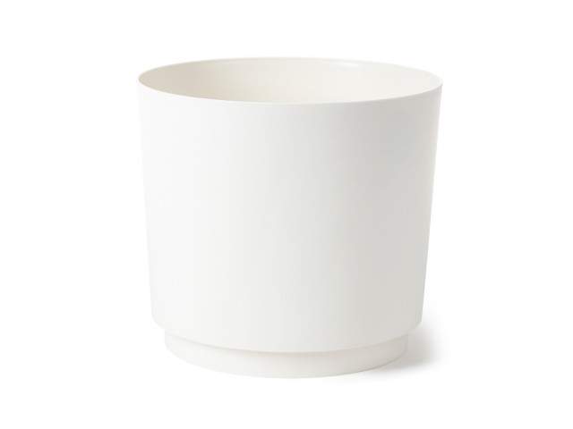 Maceta "AURA" color crema 38 cm · plástico