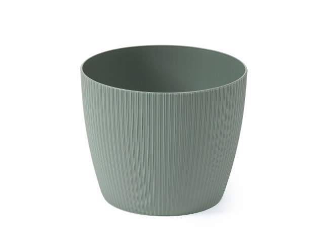 Maceta "MAGNOLIA" color gris verde 19 cm · plástico
