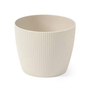 Maceta "MAGNOLIA" color beige 19 cm · plástico
