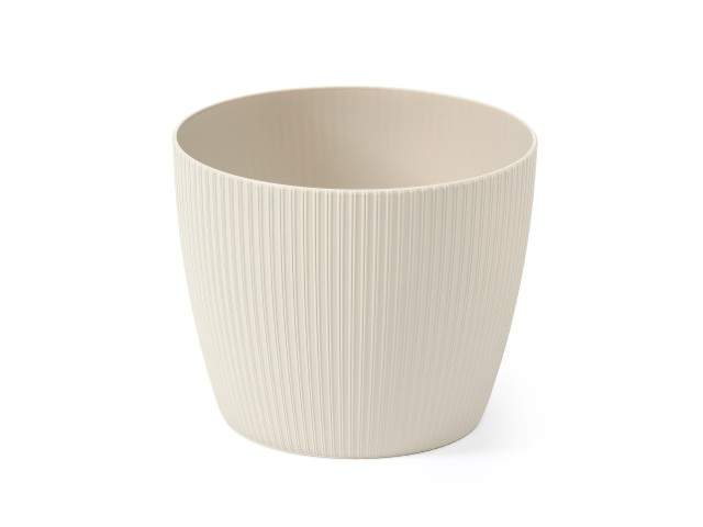 Maceta "MAGNOLIA" color beige 19 cm · plástico