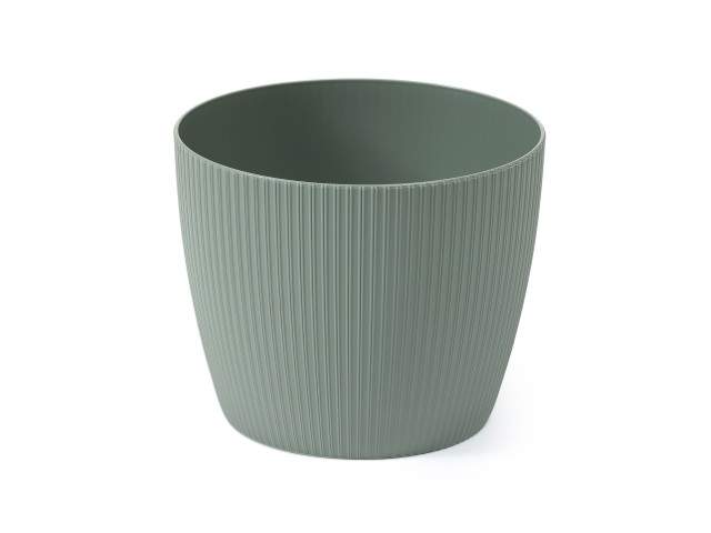Maceta "MAGNOLIA" color gris verde 22 cm · plástico