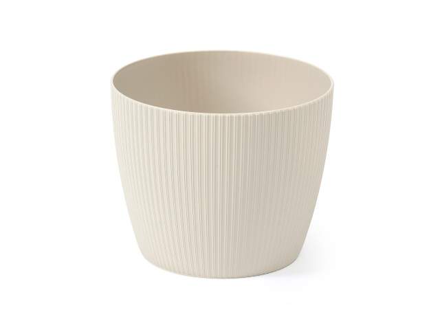 Maceta "MAGNOLIA" color beige 22 cm · plástico
