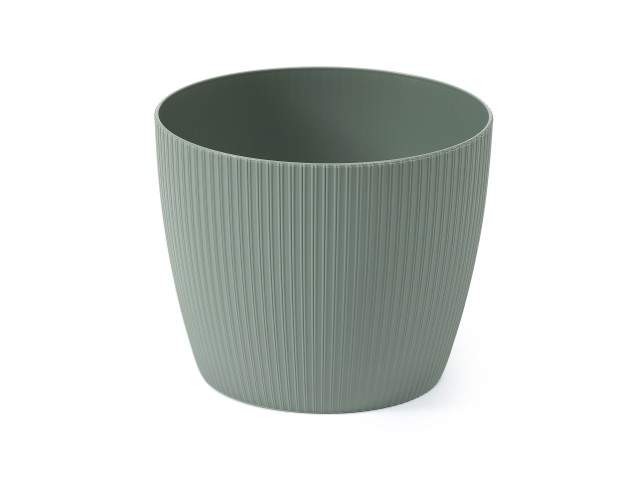 Maceta "MAGNOLIA" color gris verde 26 cm · plástico