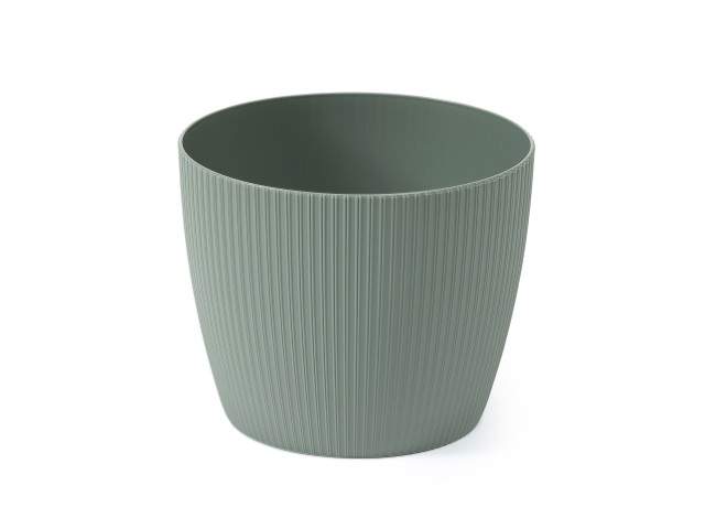Maceta "MAGNOLIA" color gris verde 30 cm · plástico