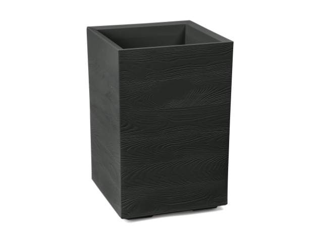 Maceta "KARO" color negro 40 × 40 × 60 cm · plástico