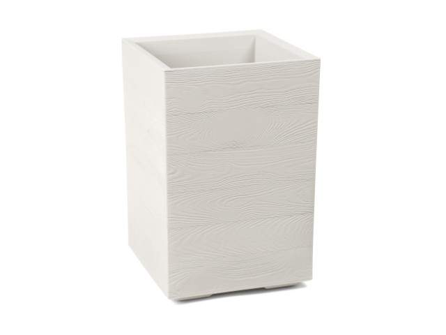 Maceta "KARO" color crema 40 × 40 × 60 cm · plástico